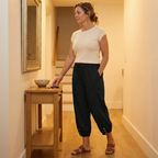 Women's Summer Relaxed Pants with Pockets and Drawstring Waist