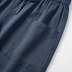 Women's Summer Relaxed Pants with Pockets and Drawstring Waist