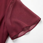 Women's Wedding Guest Cocktail Dress with Twist Knot Detail