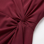 Women's Wedding Guest Cocktail Dress with Twist Knot Detail