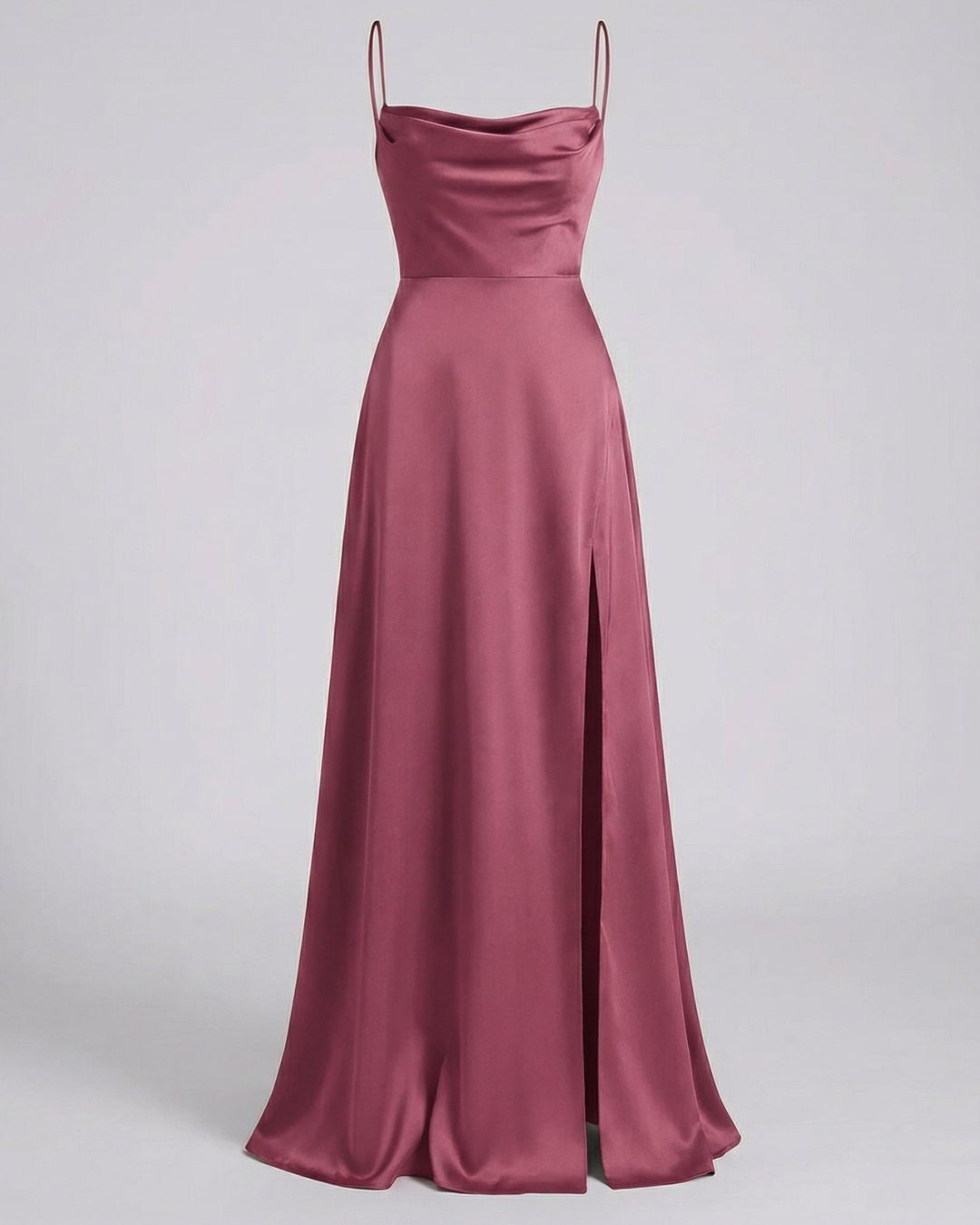 Women's Wedding Guest Evening Maxi Dress with Lace-Up Back