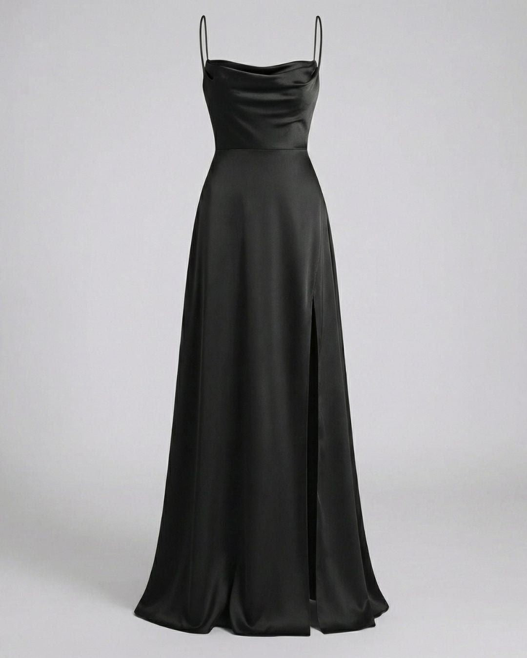 Women's Wedding Guest Evening Maxi Dress with Lace-Up Back