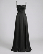 Women's Wedding Guest Evening Maxi Dress with Lace-Up Back