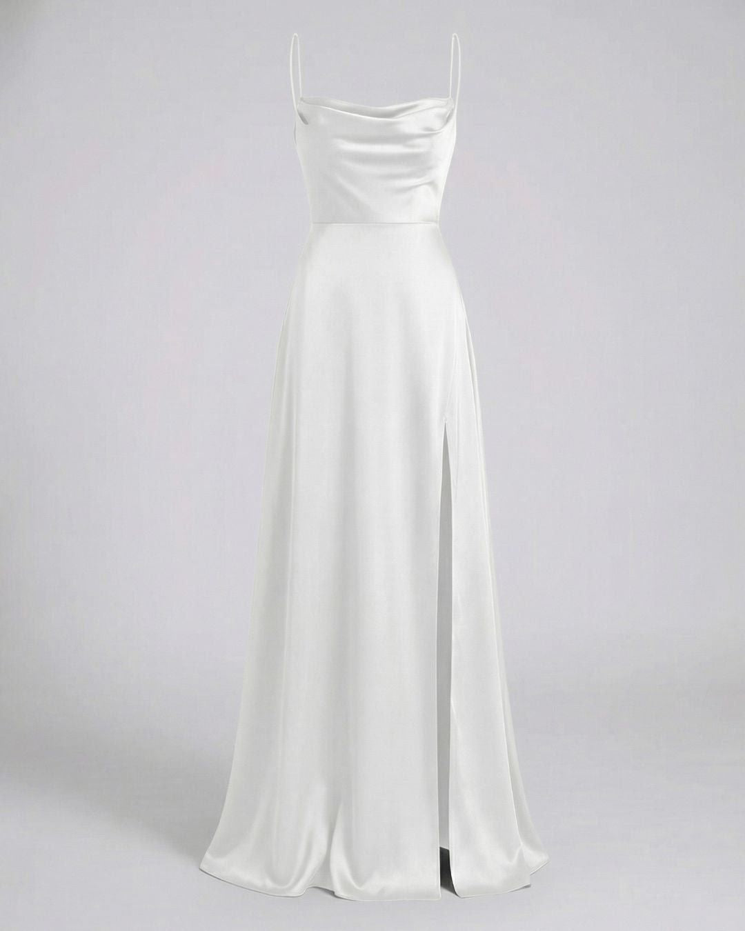 Women's Wedding Guest Evening Maxi Dress with Lace-Up Back