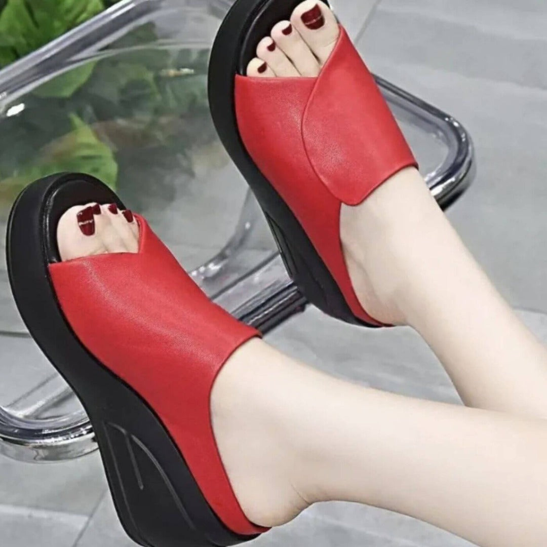 Women's Wedge Platform Sandals with Open Toe