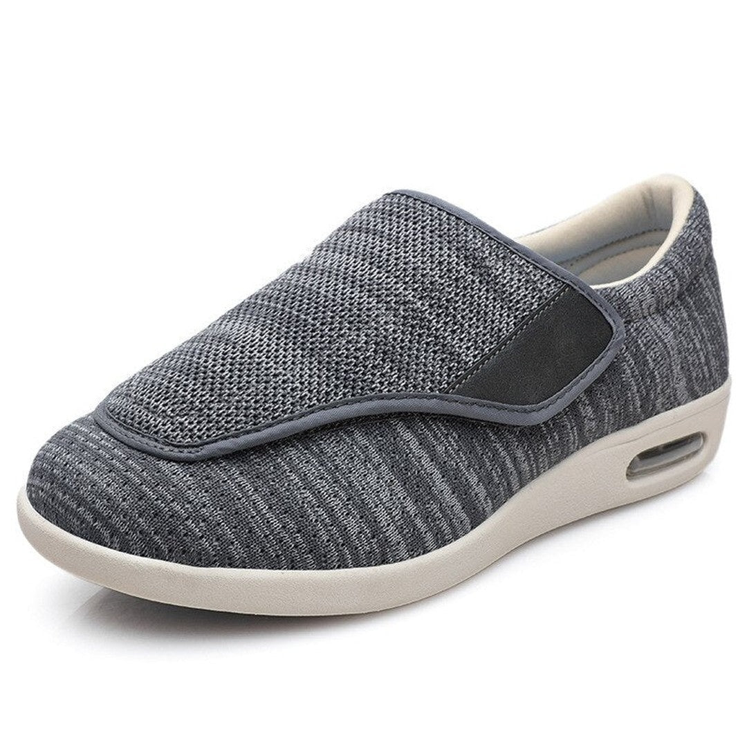 Women's Wide Fit Slip On Shoes with Velcro Strap
