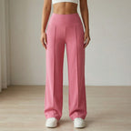 Women's Wide Leg High Waist Pants with Front Pleats