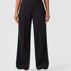 Women's Wide Leg High Waist Pants with Front Pleats