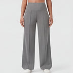 Women's Wide Leg High Waist Pants with Front Pleats