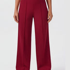 Women's Wide Leg High Waist Pants with Front Pleats