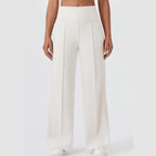 Women's Wide Leg High Waist Pants with Front Pleats