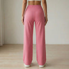 Women's Wide Leg High Waist Pants with Front Pleats