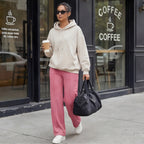 Women's Wide Leg High Waist Pants with Front Pleats