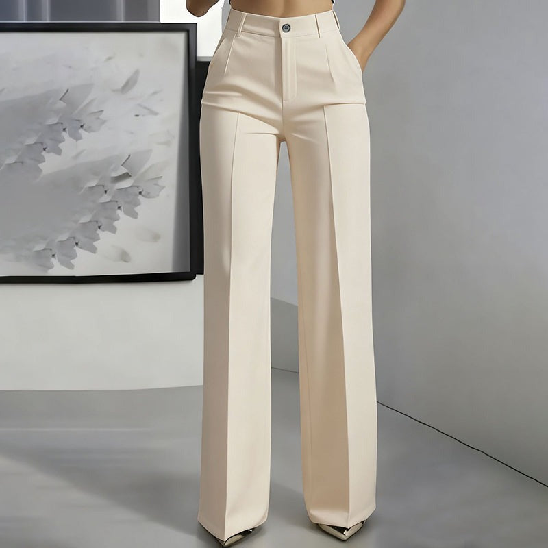 Women's Wide Leg High Waisted Pants with Pockets
