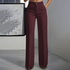 Women's Wide Leg High Waisted Pants with Pockets