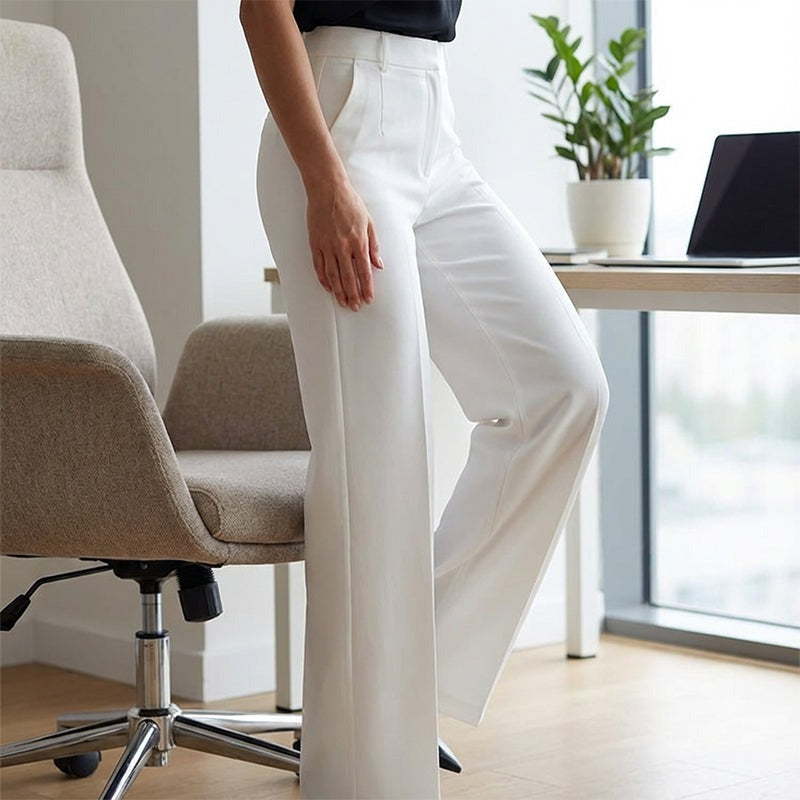 Women's Wide Leg High Waisted Pants with Pockets